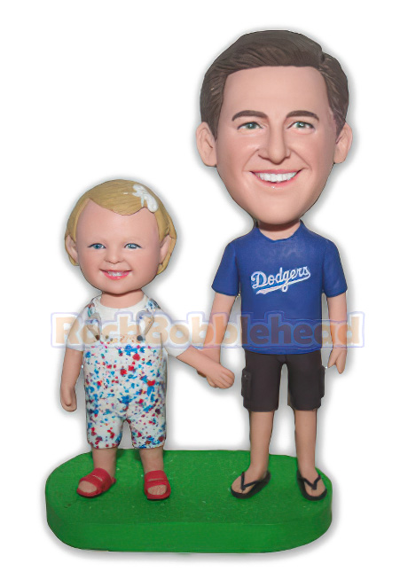 Daddy and Daughter Custom Bobblehead