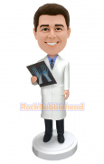 Doctor Custom Bobblehead Holding a Radiograph