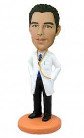 Male Doctor with Stethoscope Bobblehead