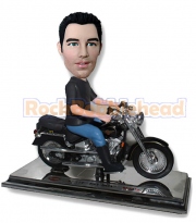 Man on Harley Motor Bobblehead