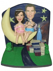 Moon And Star Couple Bobblehead