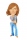 Fashion Girl Bobble Head Doll