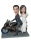 Wedding Couple On Motorcycle Bobblehead