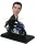 Male In Suit On Motorbike Bobblehead