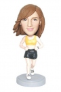 Female Runner Custom Bobblehead