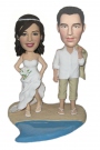 Wedding Beach Custom Bobblehead Doll